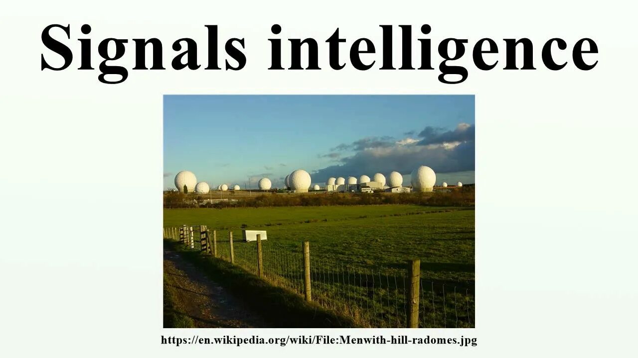 Signal intelligence. Signal intelligence