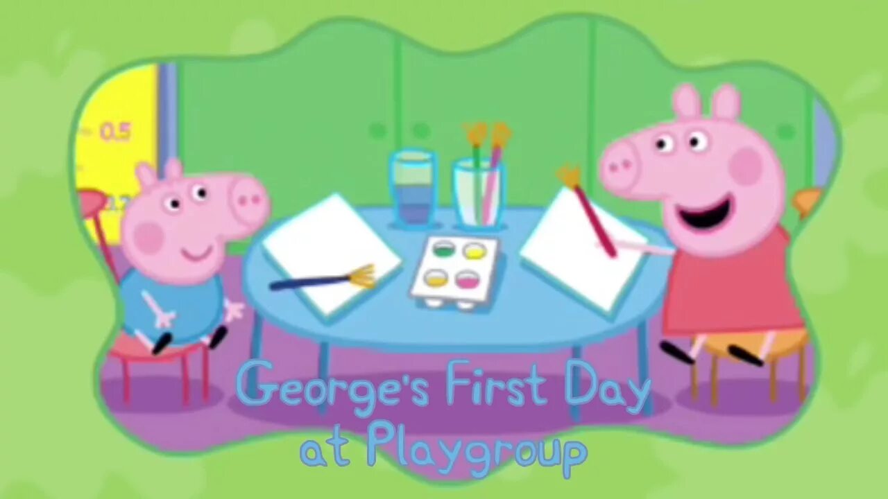 Туториал на уход за свинкой пеппой. Peppa Pig the Playgroup. Georges first Day at Playgroup - Peppa Pig stories for Kids. Свинка Пеппа спектакль. Пеппа коридор.