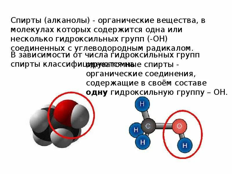 Гидроксильная группа содержится в молекуле. Молекула этанола соединение. Органические соединения молекулы которых. Вещество содержащее гидроксильную группу.