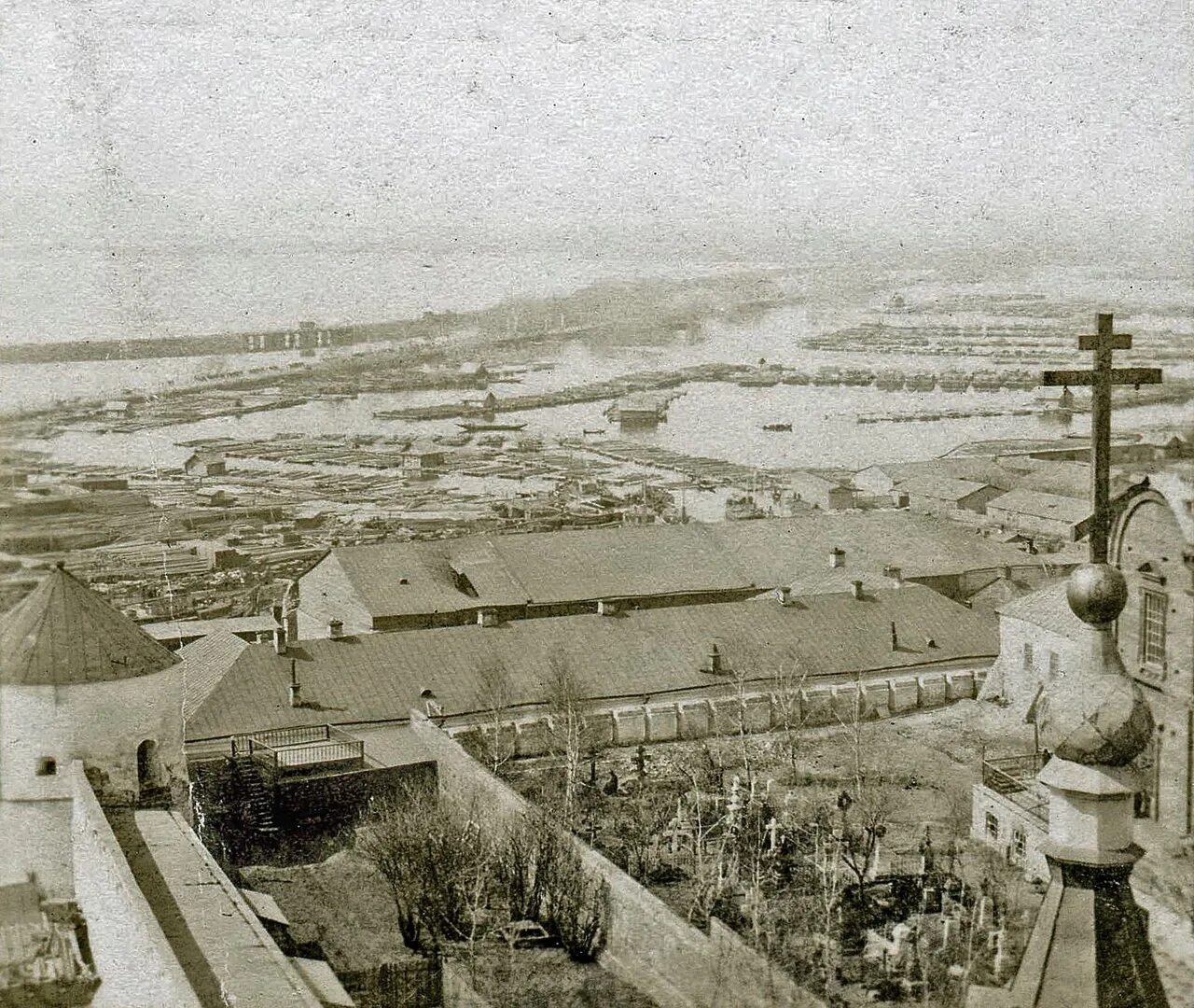 Казань 1905. Разлив Казанки. Фонарь 1880- 1900 Россия. Казанок 1905.