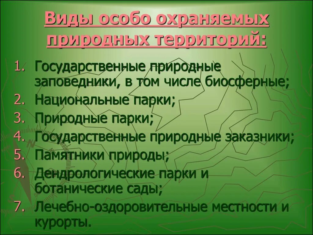 Природно заповедный фонд. Заповедники заказники национальные парки памятники природы. Особо охраняемая природная территория виды. Виды особо охраняемых природных объектов. Понятие особо охраняемых природных территорий и объектов.