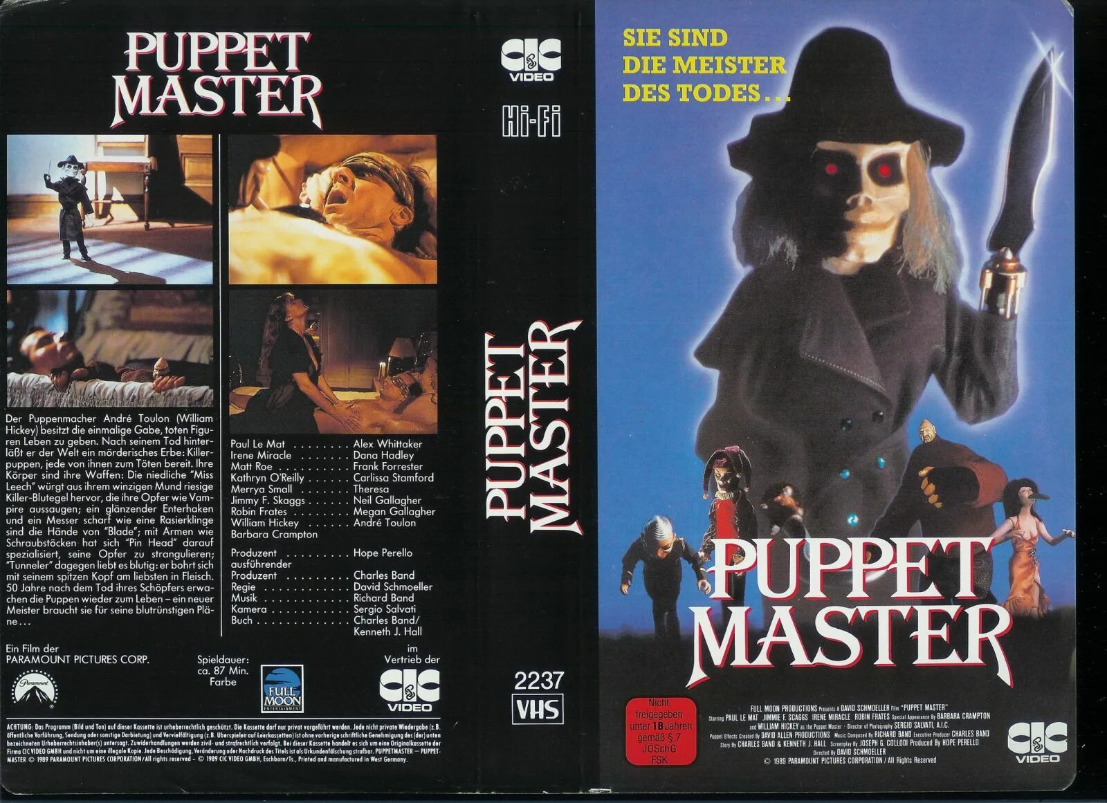 Puppet Master 1989. Puppet Master 1993. Puppet Master 1989 poster. Puppetmaster adventures