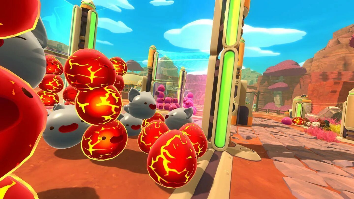 Игра слаем. СЛАЙМ ранчер. СЛАЙМ ранчер 2. СЛАЙМ ранчер СЛАЙМЫ. Slime Rancher (ps4).