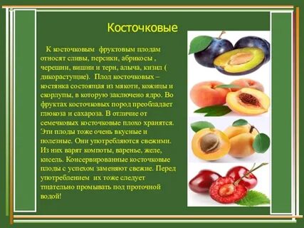 Косточковые плоды