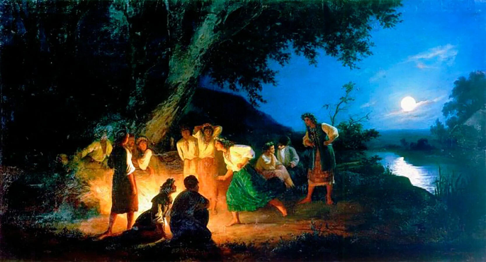 "ночь на ивана купалу" папортник. Картины ночь на ивана купала. Картина ночь ивана купала. Купальская ночь картина. Картина ночь ивана купала.