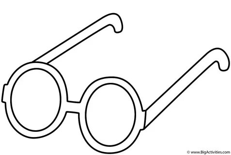 Glasses - Coloring Page (Clothing)