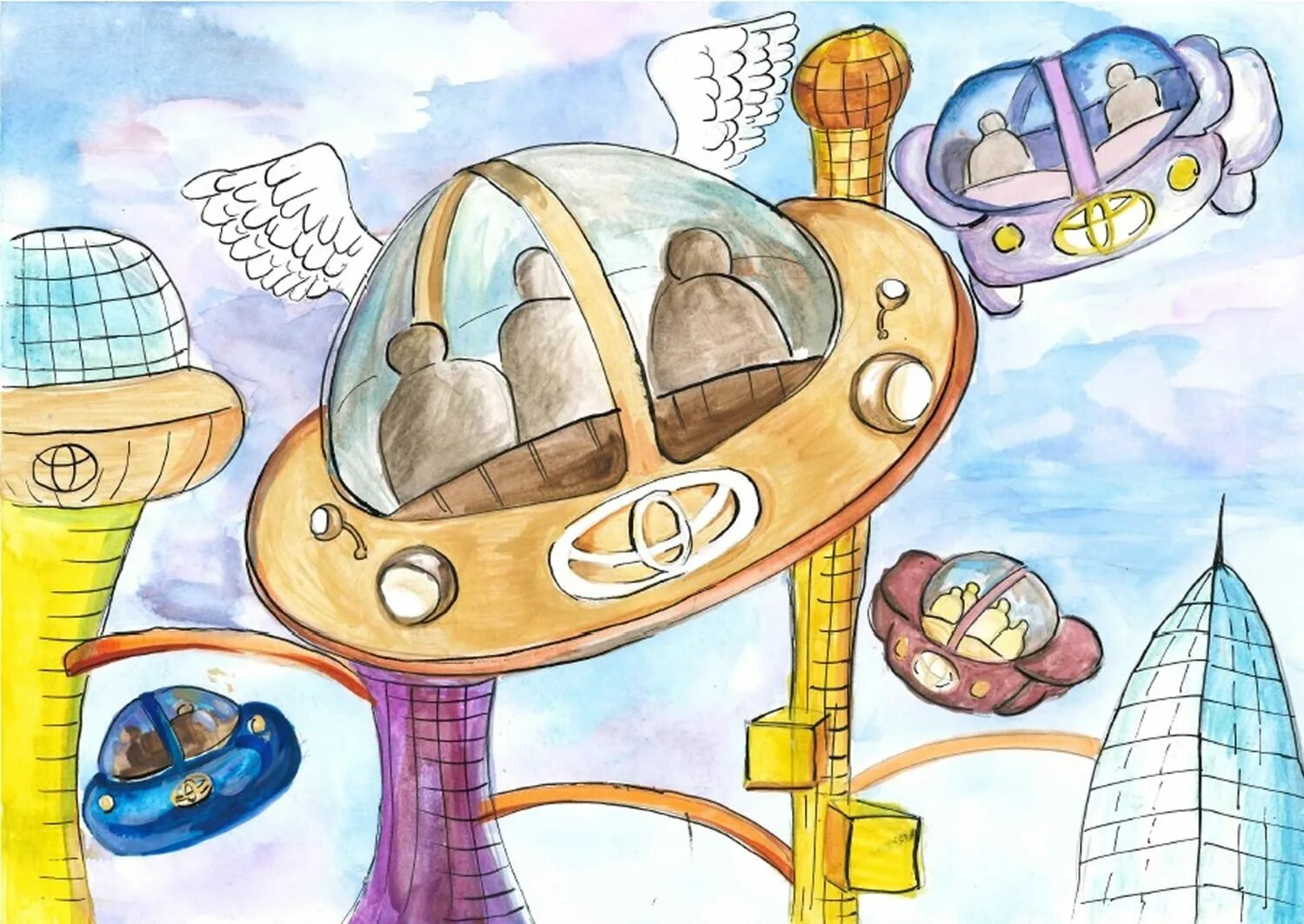 город будущего рисунок для детей. город будущего для детей. эскиз города будущего. город будущего детский рисунок. рисунок будущего.