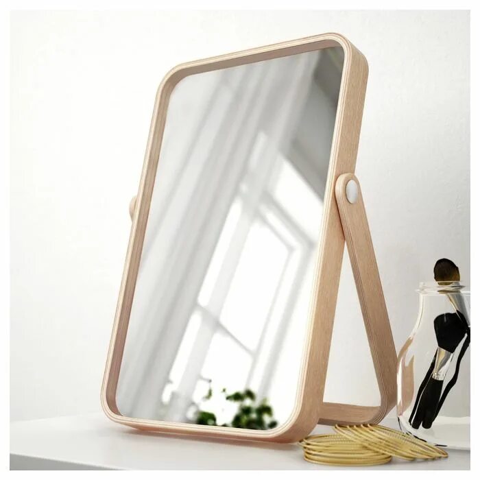 A table with a mirror