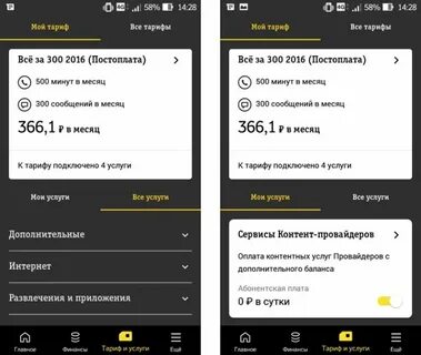 Как снять услугу
