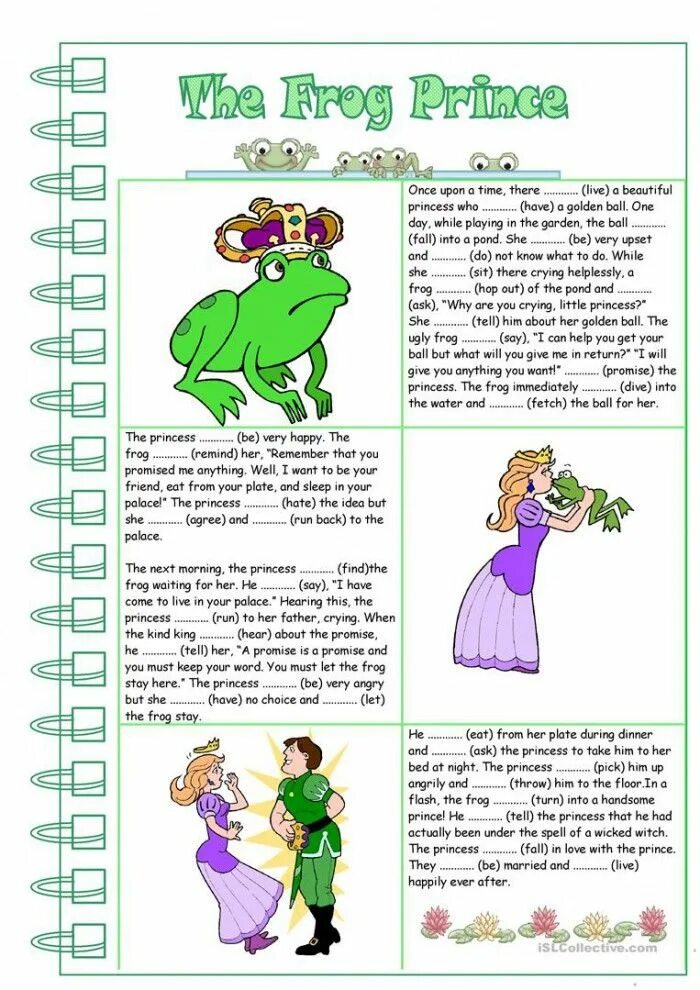 Принцесса перевод на английский. Сказки Worksheets. The Frog Princess сказка. Princess Frog принц. The Frog Prince текст сказки на английском.