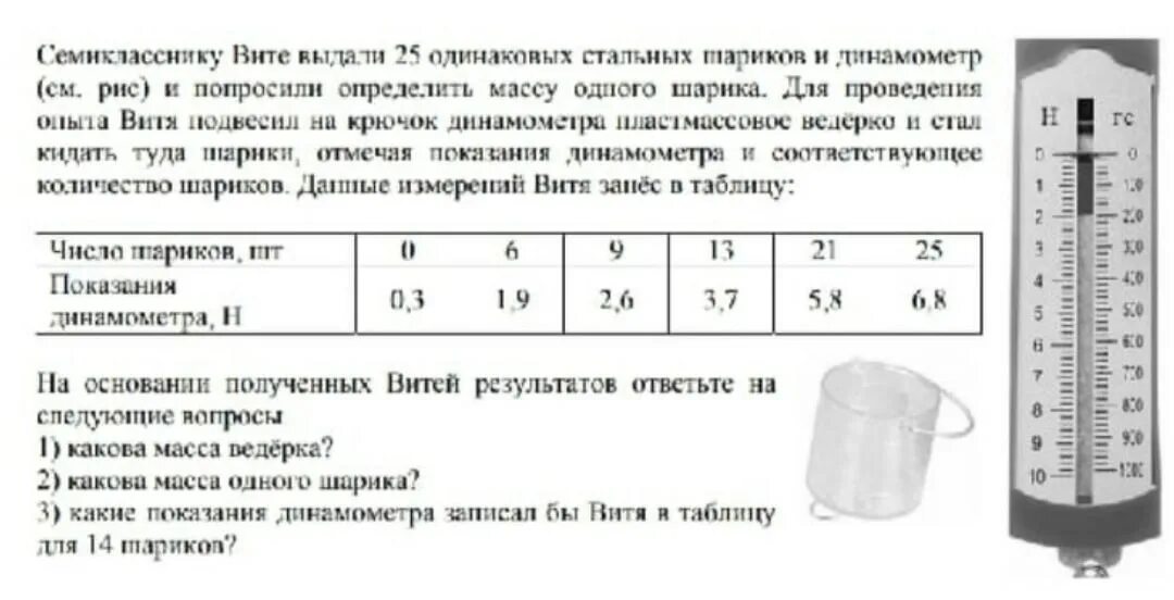 Задачи с динамометром. Характеристика шарика и Шарикова. Стальной шарик, подвешенный к динамометру,. Школьников попросили определить массу одной монетки.