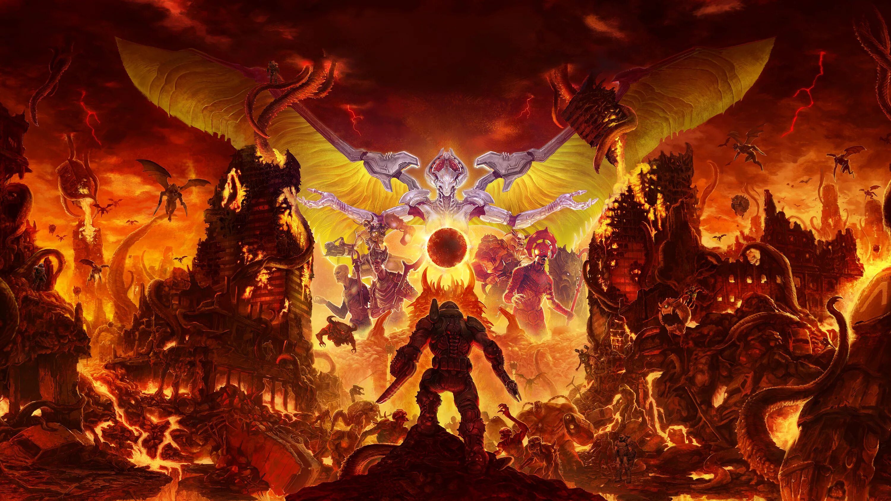 Дум 2025 игра. Дум этернал 1920х1080. doom eternal обои.