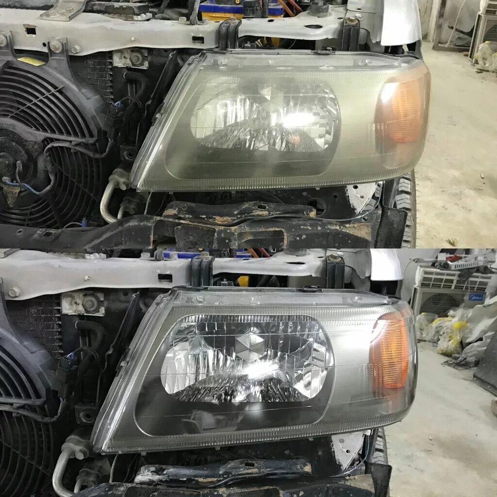 Замена левой фары и лампочек фар ч.2, порядок в проводке ч.14 - Mitsubishi Pajer