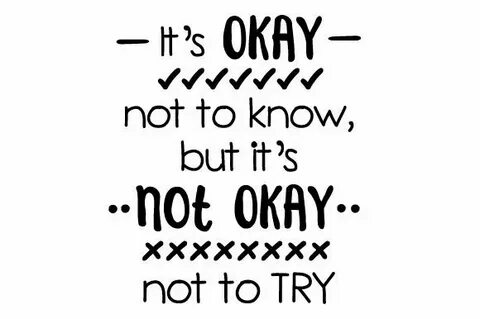 But it s okay