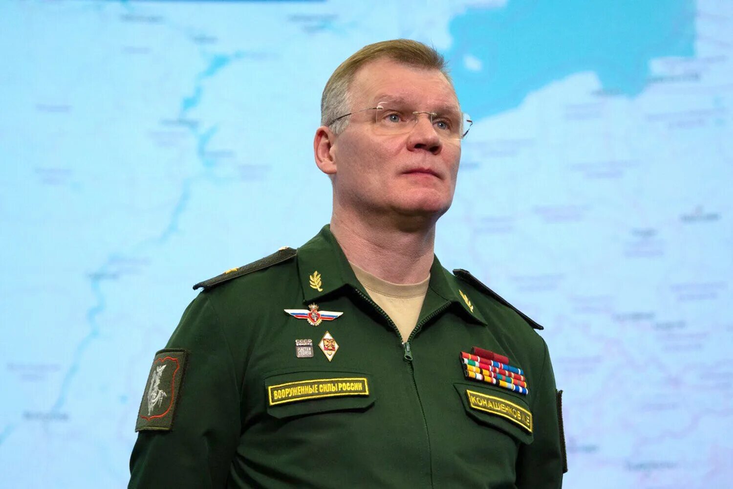 Рф сообщили о том что. Брифинг МО РФ Конашенков генерал лейтенант.