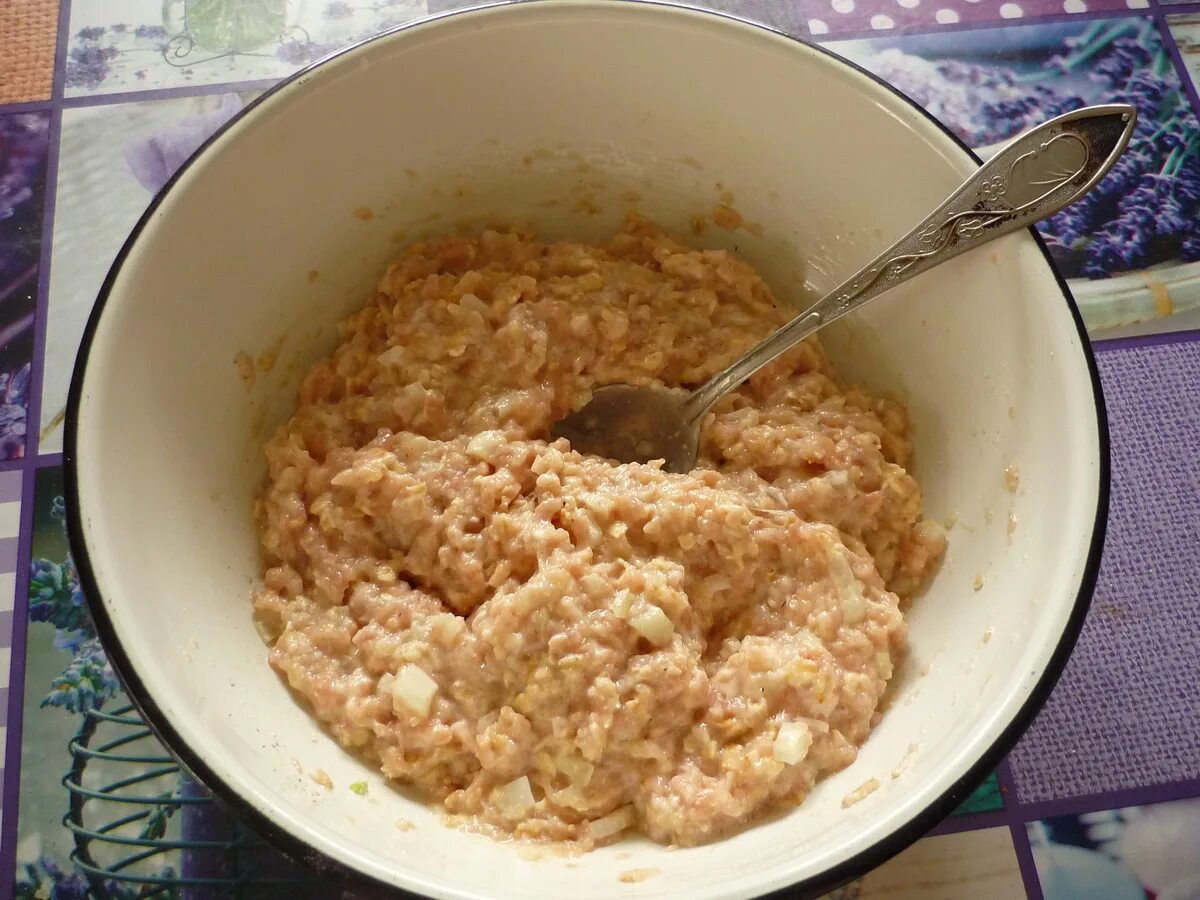 котлеты с геркулесом и фаршем рецепт