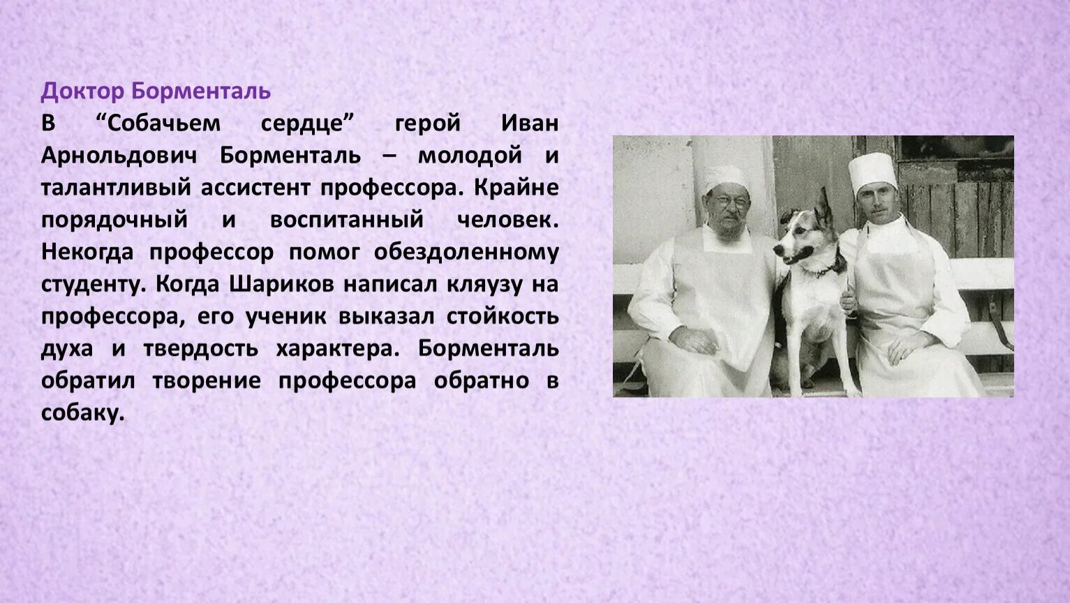 Какой год в повести собачье сердце. Борменталь Собачье сердце. Доктор Борменталь из собачьего сердца. Собачье сердце презентация.