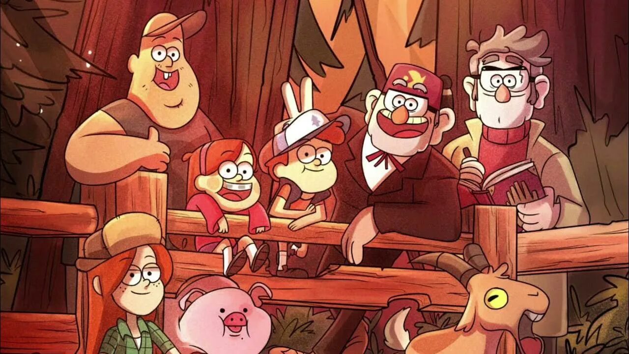 Ver gravity falls. Гравити Фолз вся семья. Участники Гравити Фолз. Герои Гравити Фолз семья. Постер "Гравити Фолз".