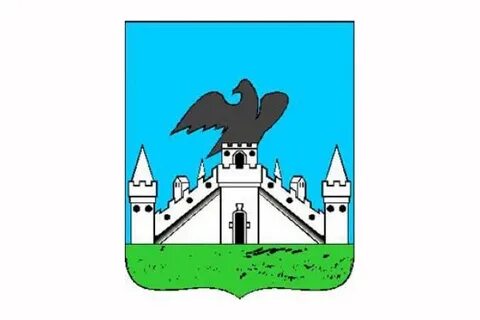 Герб с орлом на крепости