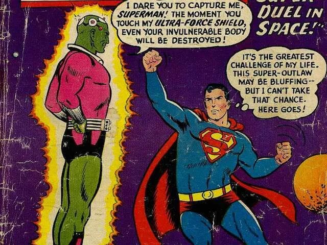 Брейниак комикс. Superman first appearance. Брейниак против Супермена. Brainiac Superman обложка.