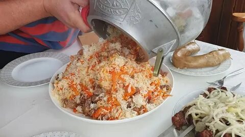 Готовка в афганском казане на плите