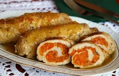 Рулет с морковью и луком