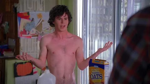 Charlie McDermott shirtless in The Middle 2-21 "Mother's Day II.