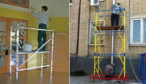 Работа со стремянки