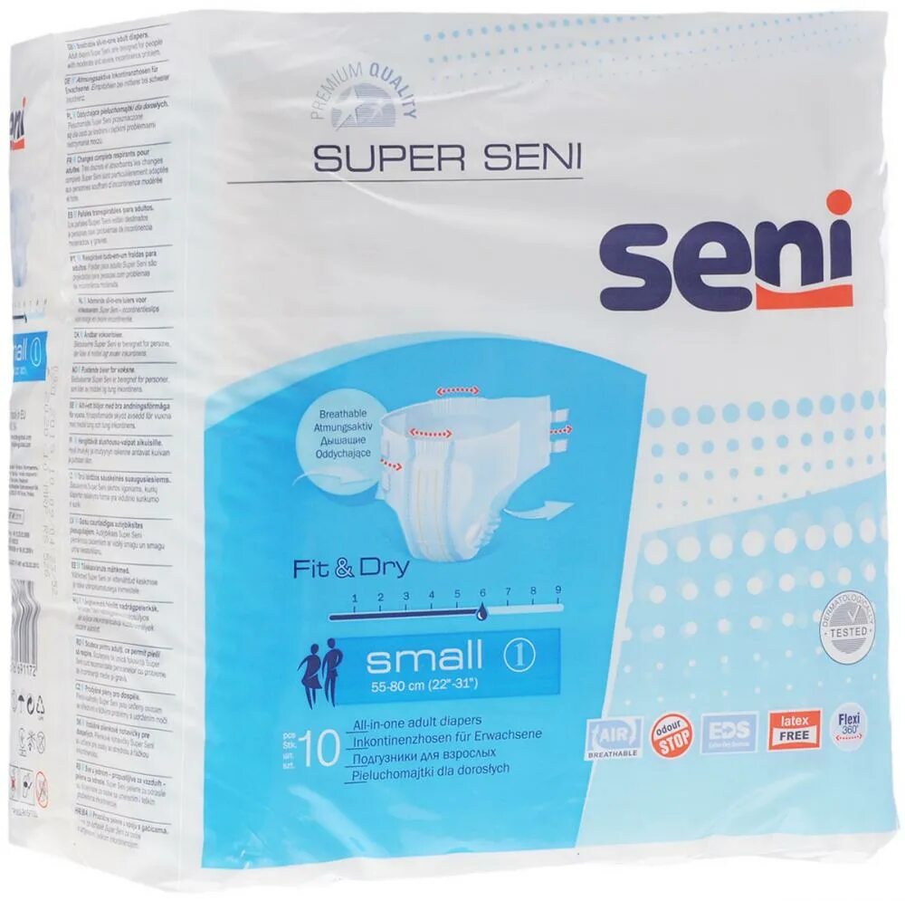 Подгузники для взрослых Seni super Seni Plus 10. Супер сени / super Seni - подгузники для взрослых large 30 шт. Подгузники д/взр super Seni 1 плюс small 55-80.