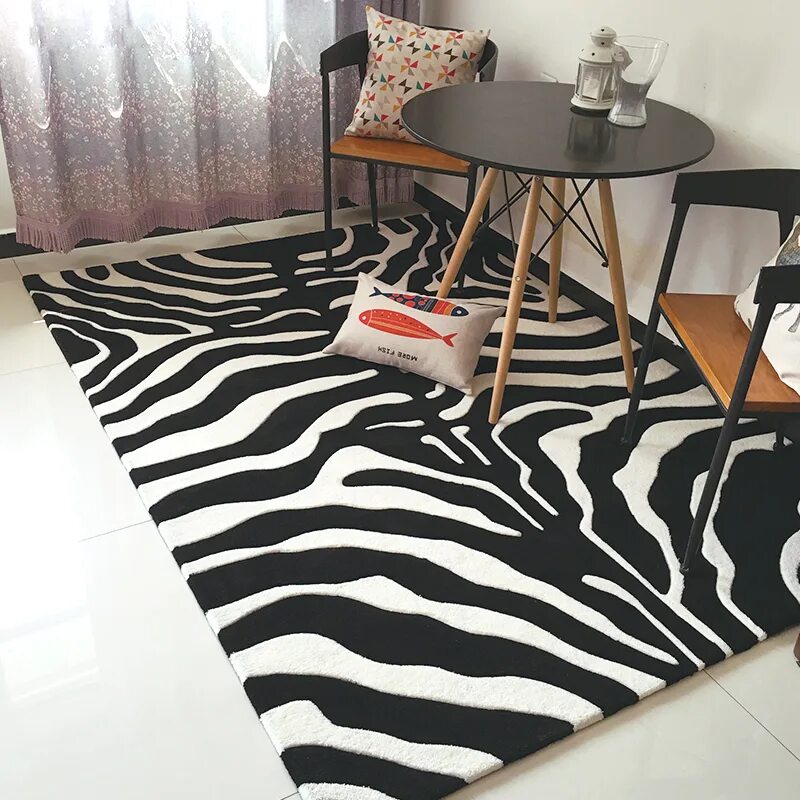 Ковер зебра. Ковер шкура зебры. Современные ковры для гостиной. Ковёр fiesta 97611_41 2х3 м. Шкура зебры.