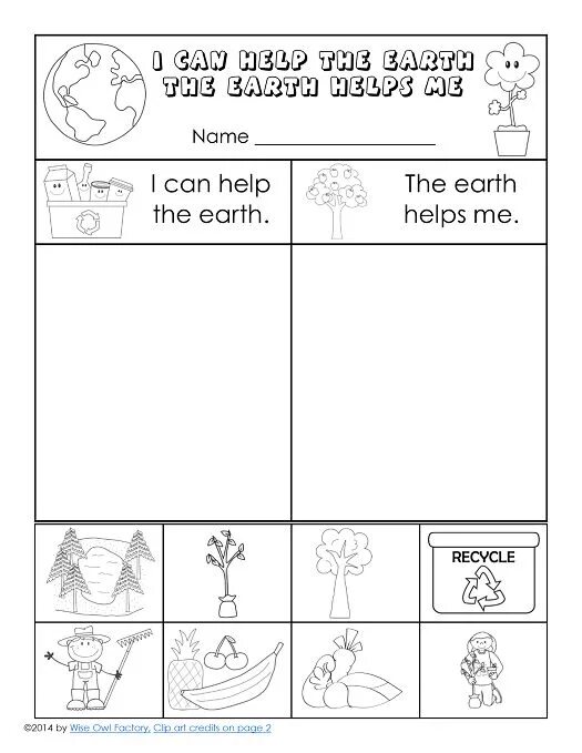 Help the planet lesson plan 4 grade