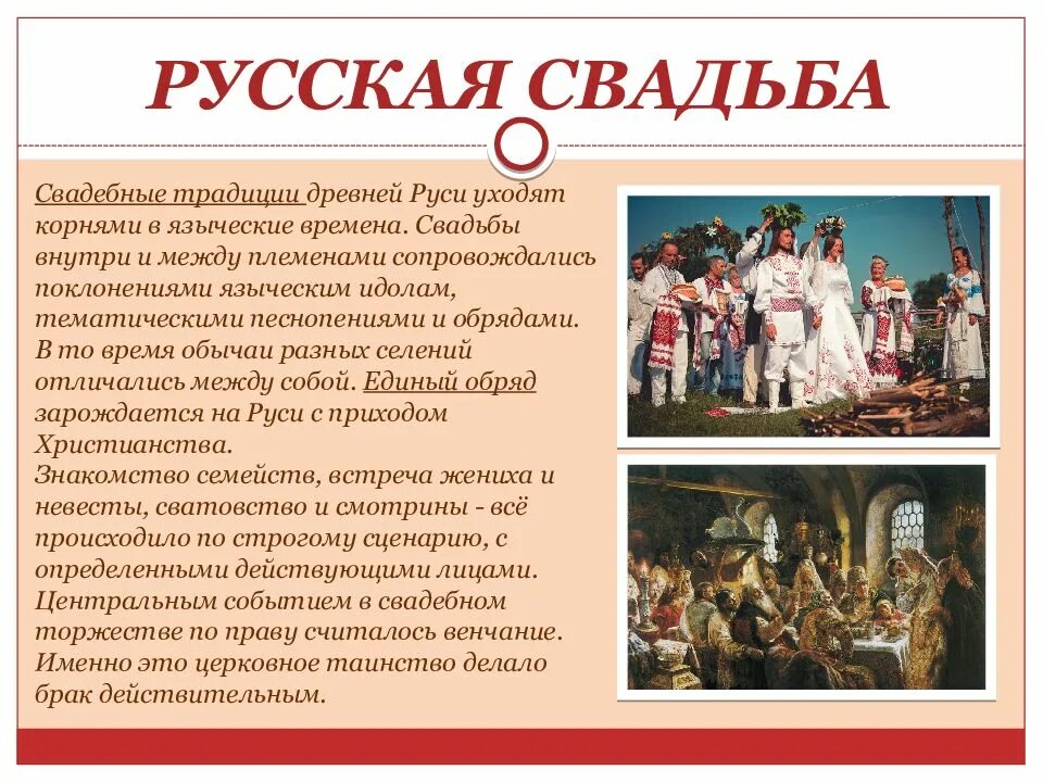 История традиций россии