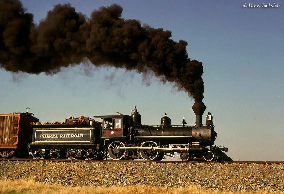 Американский паровоз Прери. 4 4 0 Steam locomotive. Старый поезд. Старинный американский паровоз. Паровоз с углем