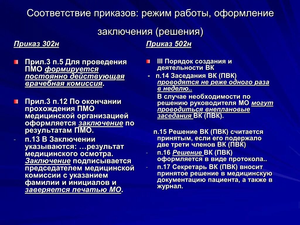 Мед осмотр п 4.2.5. П.3.2.2.4 пр.1 приказа 302-н. Медосмотр пр1 п 4.1. П. 5.1, П. 3.1.8.3, П. 4.9. Приказ 3 29