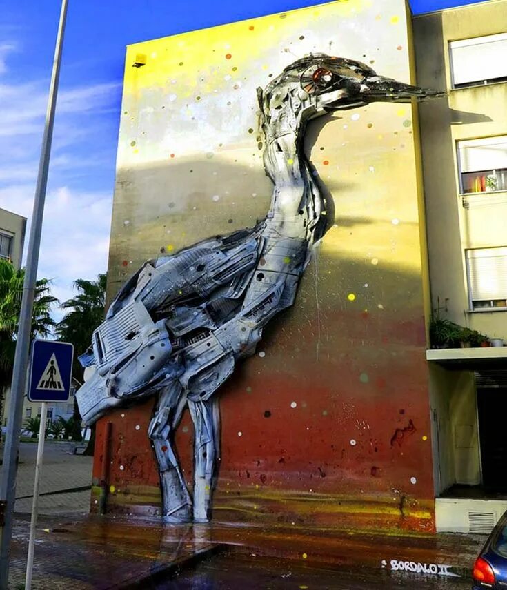 Стрит арт объект. Артур бордало artur bordalo. стрит-арт артура бордало. стрит-арт художник bordalo ii. артур бордало художник.