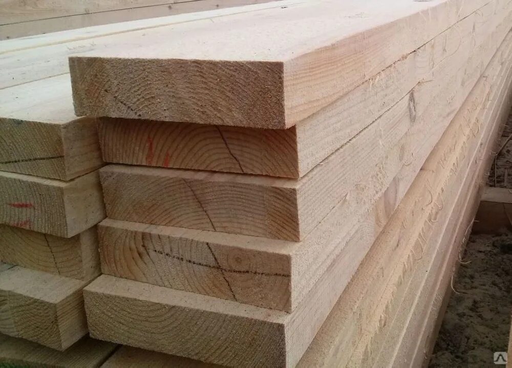 Доска обрезная 50х150х6000 цена, купить в Екатеринбурге с доставкой