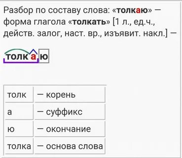 Ворон разбор по составу