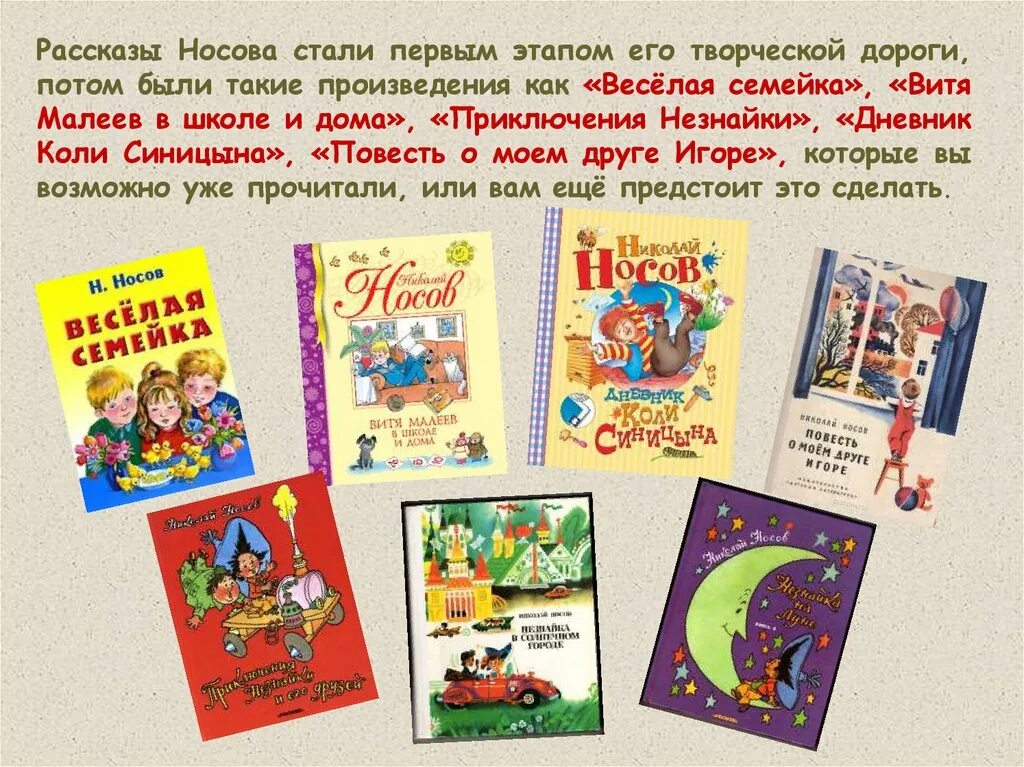 Носов рассказ о творчестве 2 класс. Про Носова 4 класс. Творчество н.н.Носова 2 класс. Сценарии носова