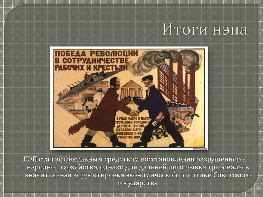 НЭП 1930. НЭП 1920е. Новая экономическая политика. Итоги НЭПА. К концу 1920 нэп изжил себя