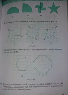 Сколько осей у четырехугольника