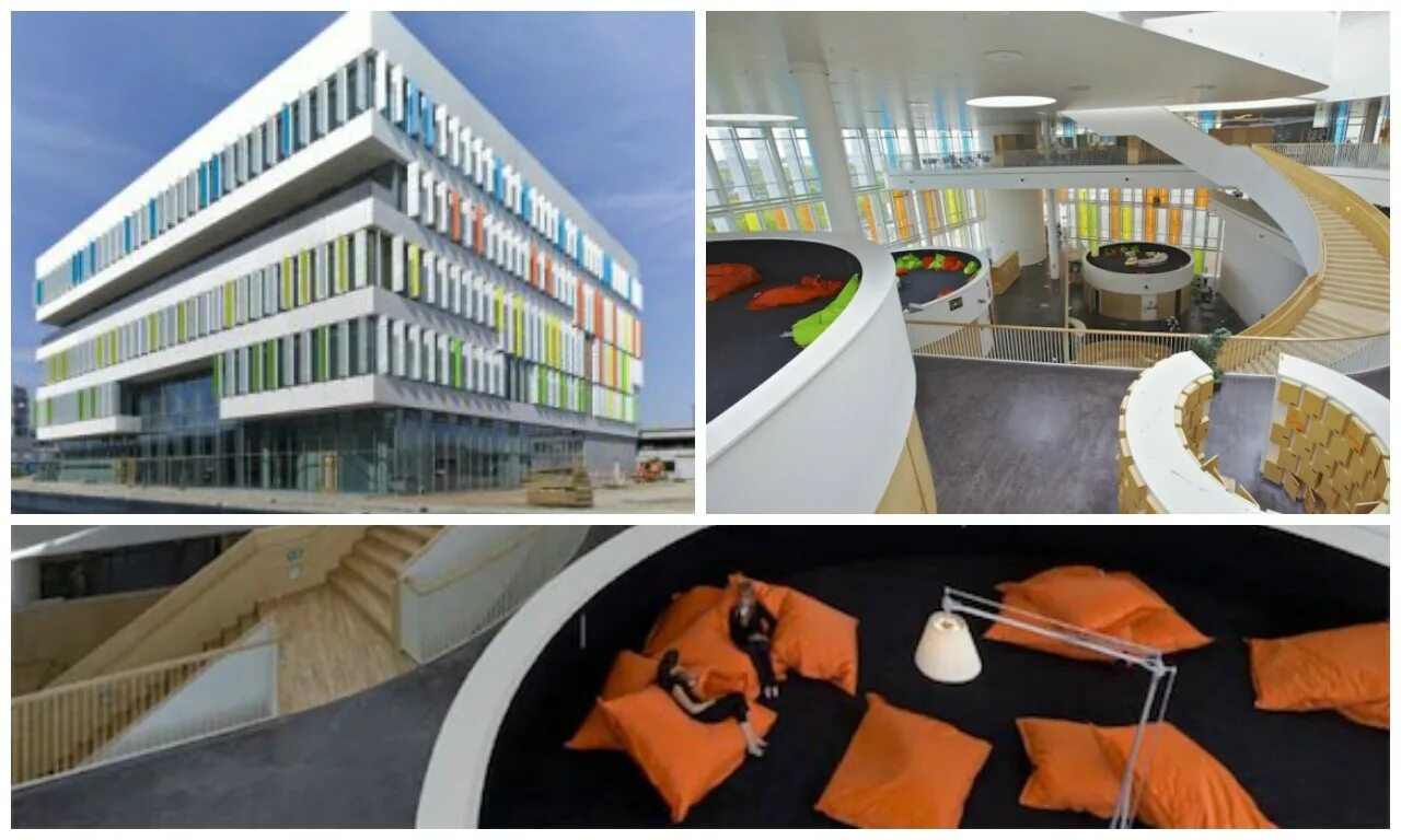 школа орестад. красивая школа. школа искусств woha, сингапур интерьер. гимназия ørestad, дания. школа орестад в дании.