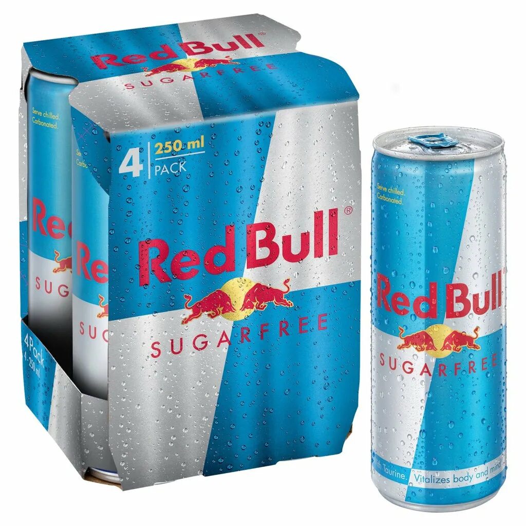 Напиток Red bull 250ml Sugarfree. Энергетик Red bull - Sugarfree (без сахара) (0,250 ж/б).