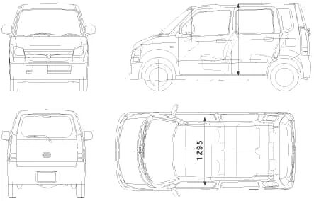 Suzuki solio размеры