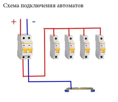 Сколько проводов можно подключить к одному автомату. Автоматический выключатель 16а схема подключения. схема подключения 32 автоматов. схема подключения проводов в распределительной щитке. схема подключения автоматического выключателя в щитке.