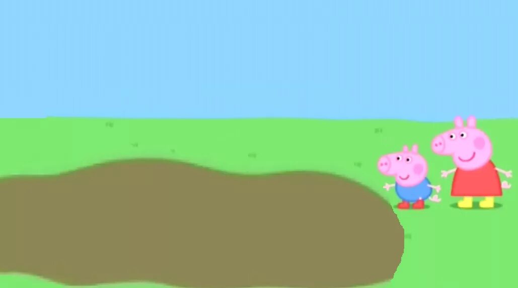 Пеппа лужа. Peppa Pig George Muddy Puddles. Пеппа в луже. Свинка Пеппа грязные лужи. Свинка Пеппа Джордж в грязи.