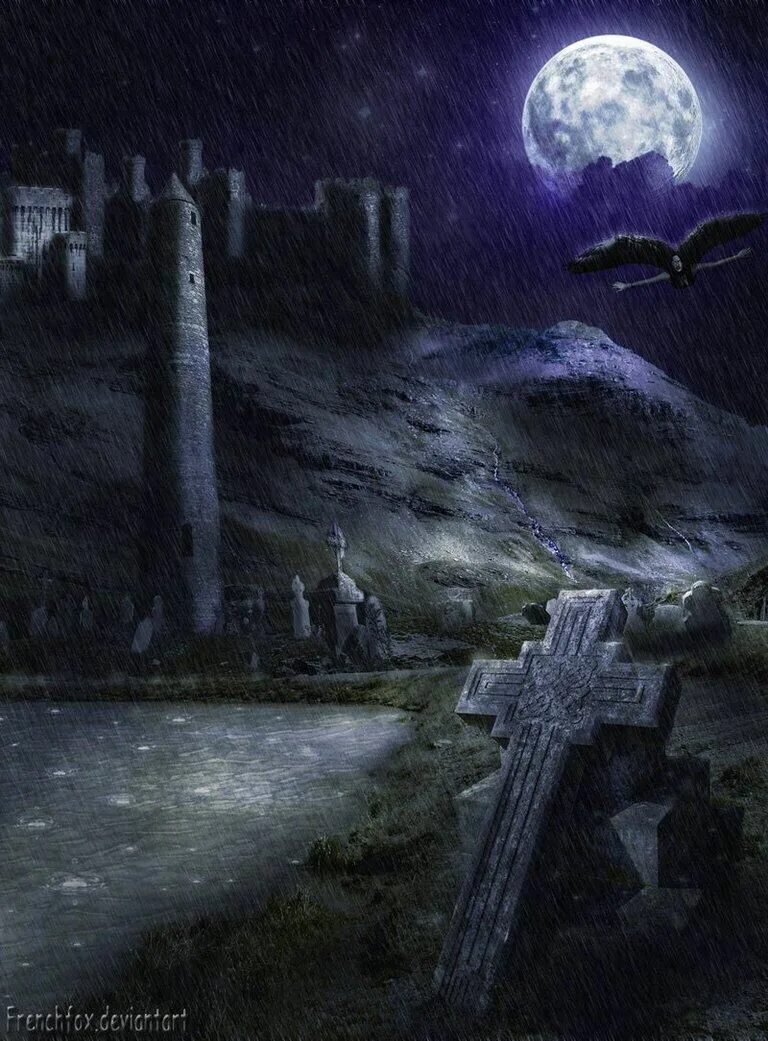 Кладбище темное. Мрачная луна. Вархаммер замок дракенхоф. Выборг готический собор. Готический пейзаж с кладбищем.