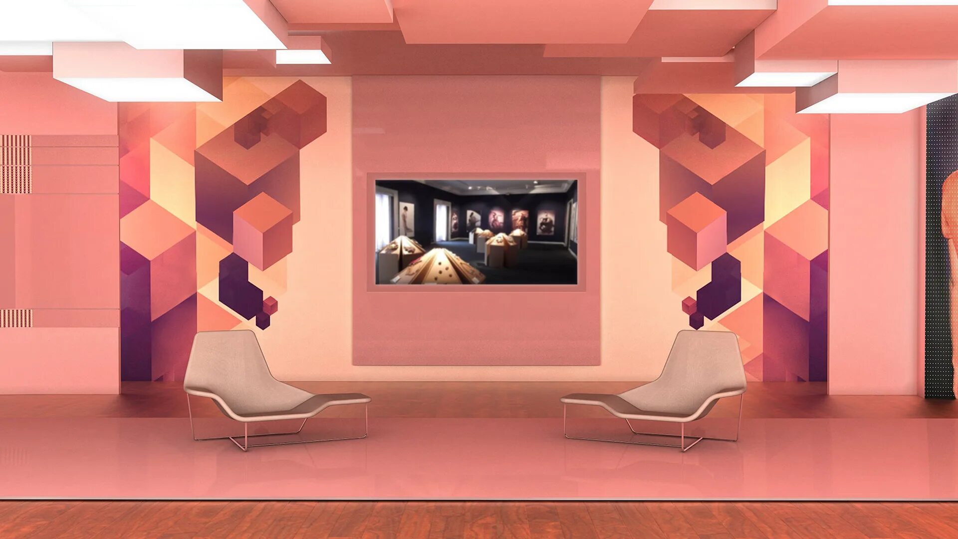 Pin on Stage Set Designs Tv set design, Media room design, Tv design