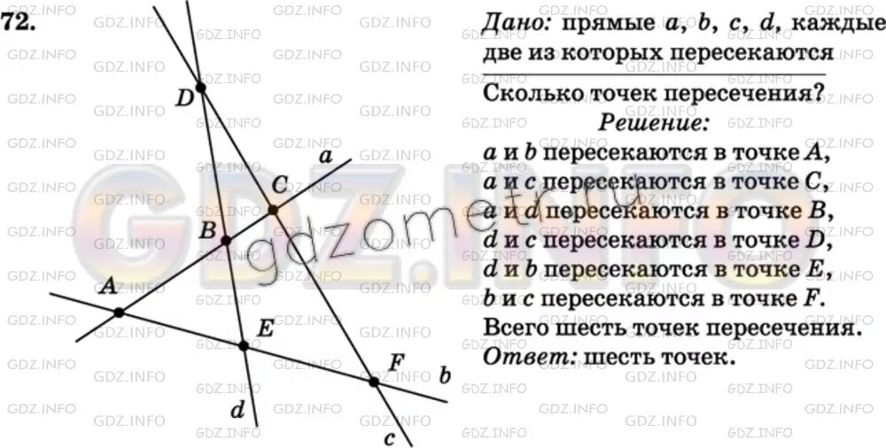 Сколько точек имеет 2 прямые. Четыре прямые каждые две из которых пересекаются. Даны четыре прямые каждые две из которых пересекаются. Даны четыре прямые каждые две из которых пересекаются сколько точек. Сколько точек пересечения имеют четыре прямые.