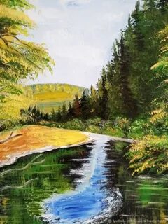 Пейзаж с речкой