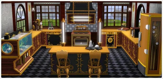 Симс 3 предметы store. Симс 3 стимпанк. симс 3 кухня стимпанк. sims 3 кухня. симс 3 кухня интерьер.